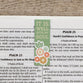 Bookmark Magnetic - Set of 6: It is Well With My Soul, Green/Orange