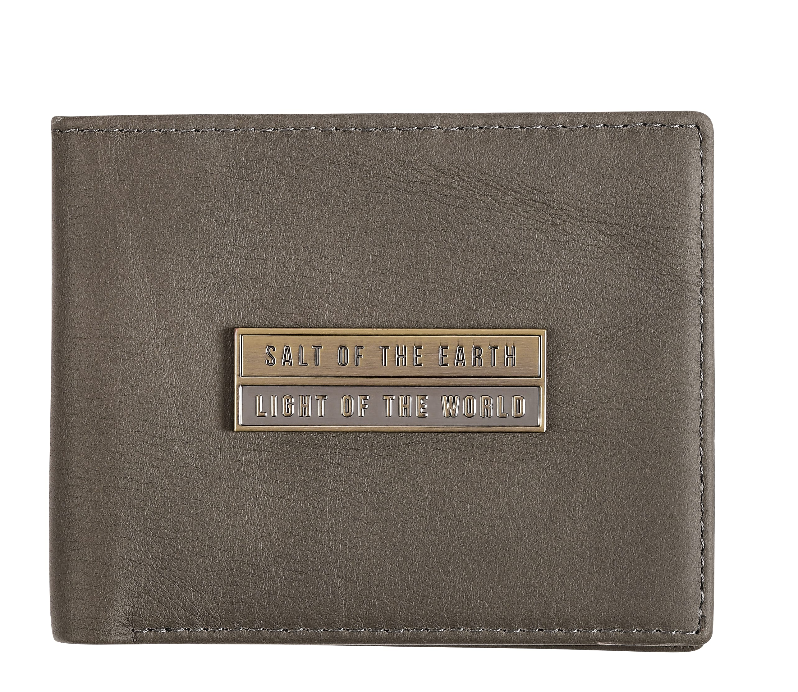 Leather Wallet: Salt of the Earth, Matt. 5:13, Bi-Fold, Rfid-Blocking, Gift Boxed