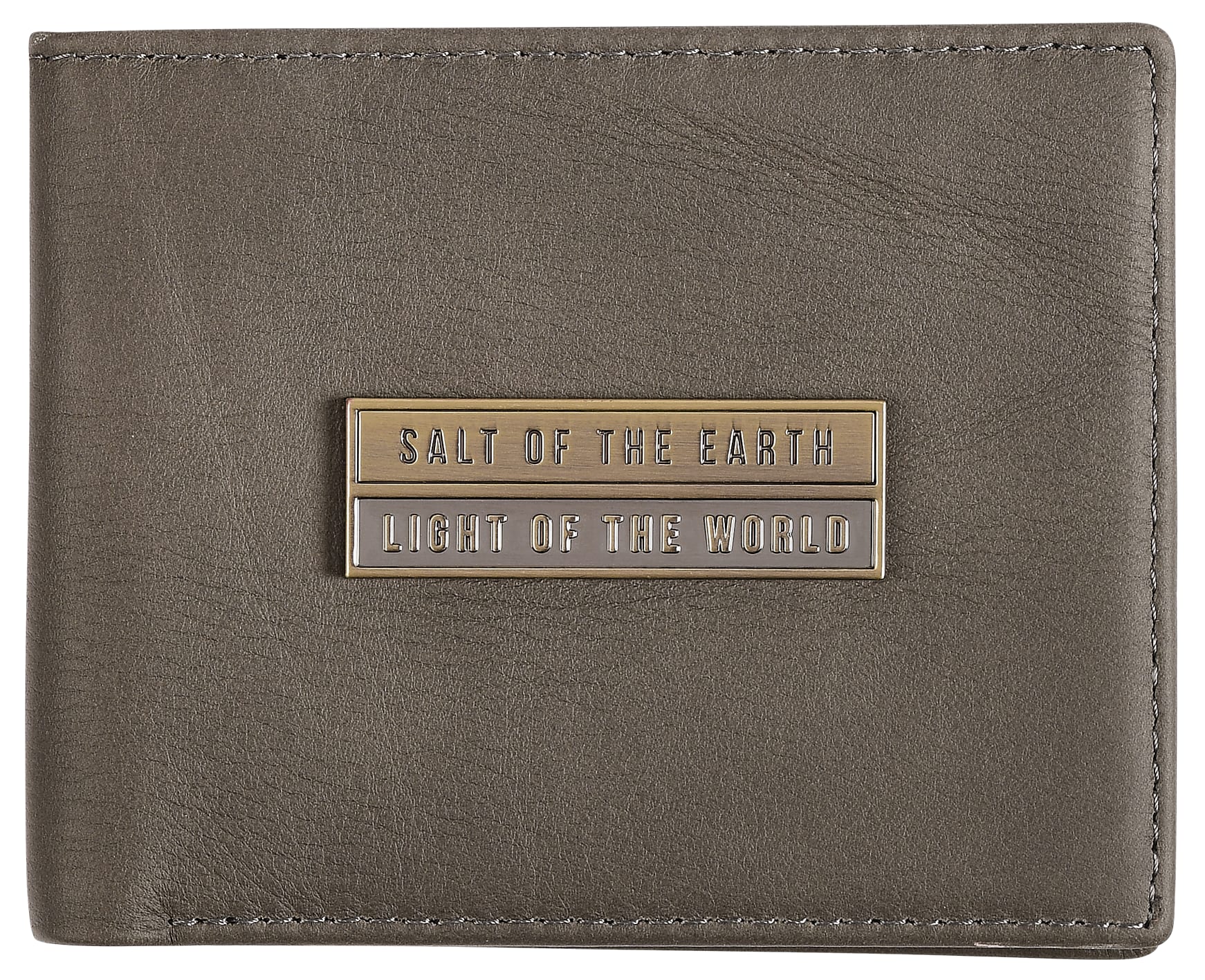Leather Wallet: Salt of the Earth, Matt. 5:13, Bi-Fold, Rfid-Blocking, Gift Boxed