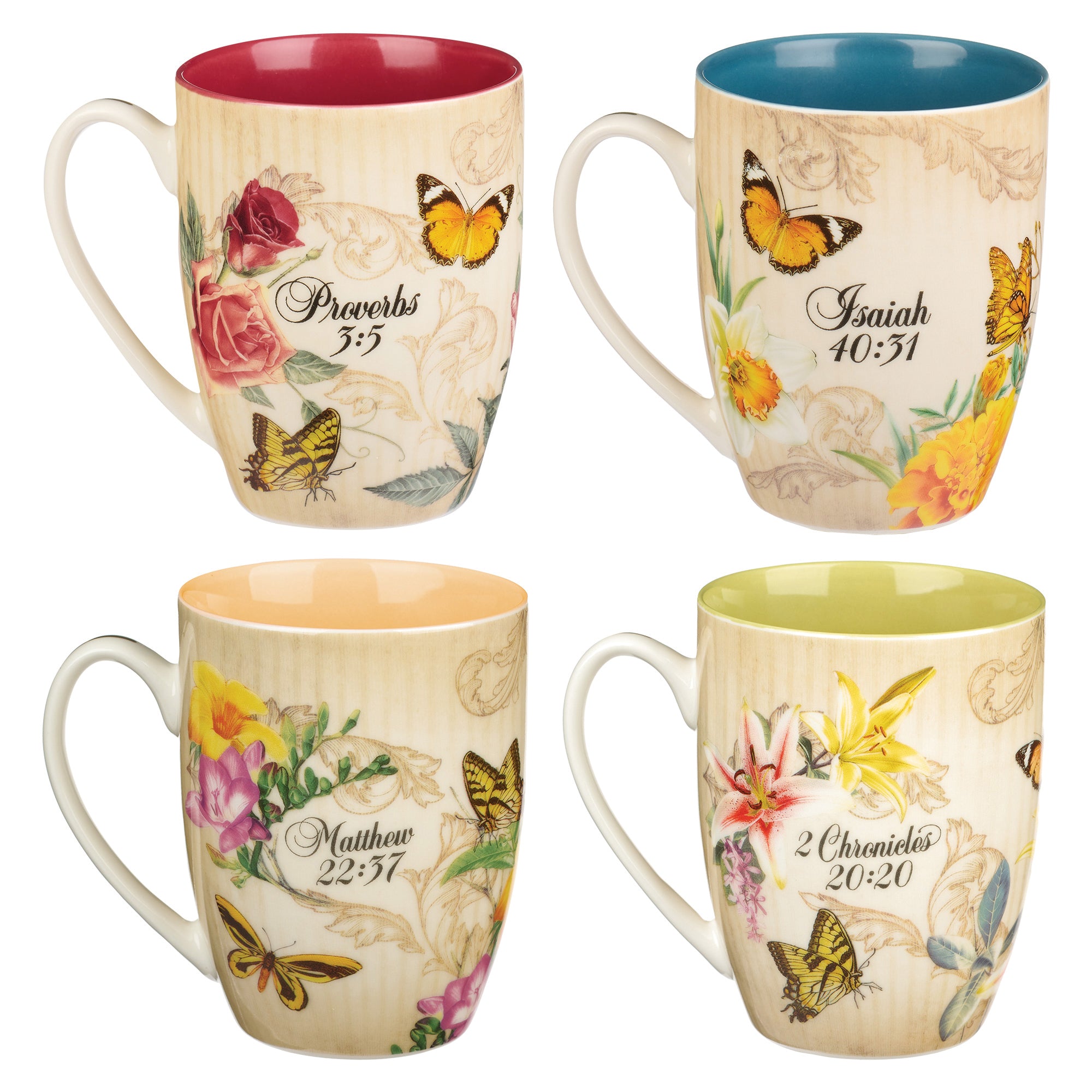 Ceramic Mugs (Set Of 4) 355ml: Hope & Trust Collection