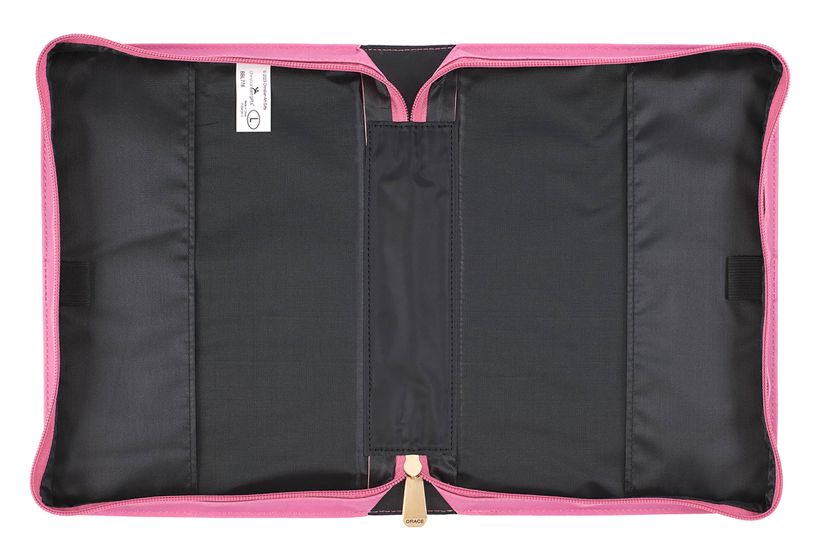 Bible Cover Medium: Trust in the Lord Pink Rose (Hope & Trust Collection)