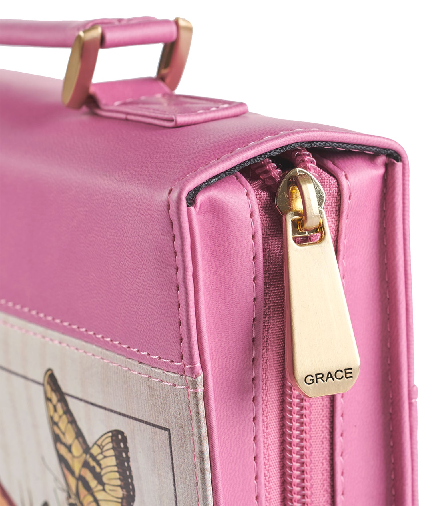 Bible Cover Medium: Trust in the Lord Pink Rose (Hope & Trust Collection)