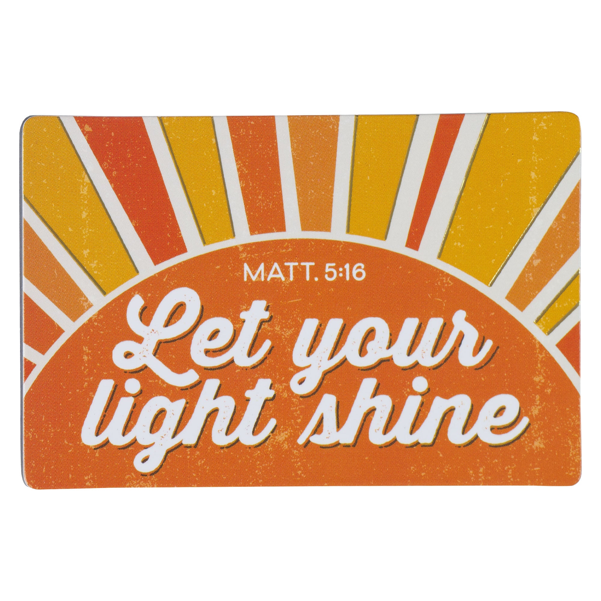 Die-Cut Magnet: Let Your Light Shine, Sunbeams (Matthew 5:16)