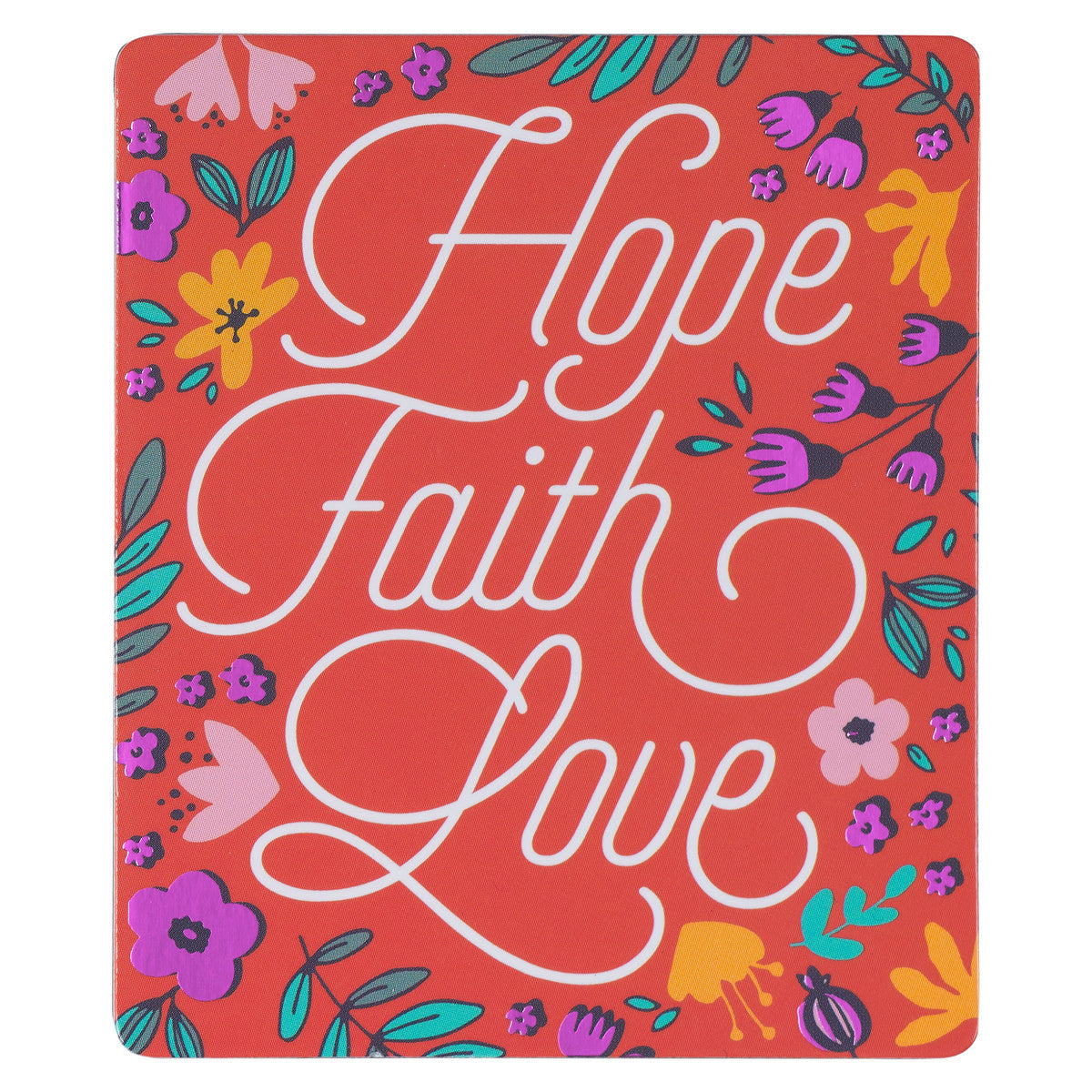 Die-Cut Magnet: Hope Faith Love