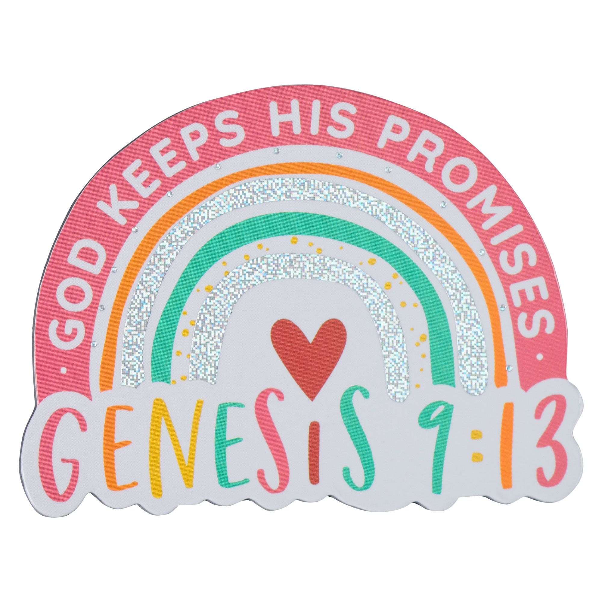 Die-Cut Magnet: God Keeps His Promises, Rainbow (Genesis 9:13)