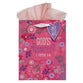 Gift Bag Medium: God's Princess, 1 Peter 2:9, Pink/Purple Floral