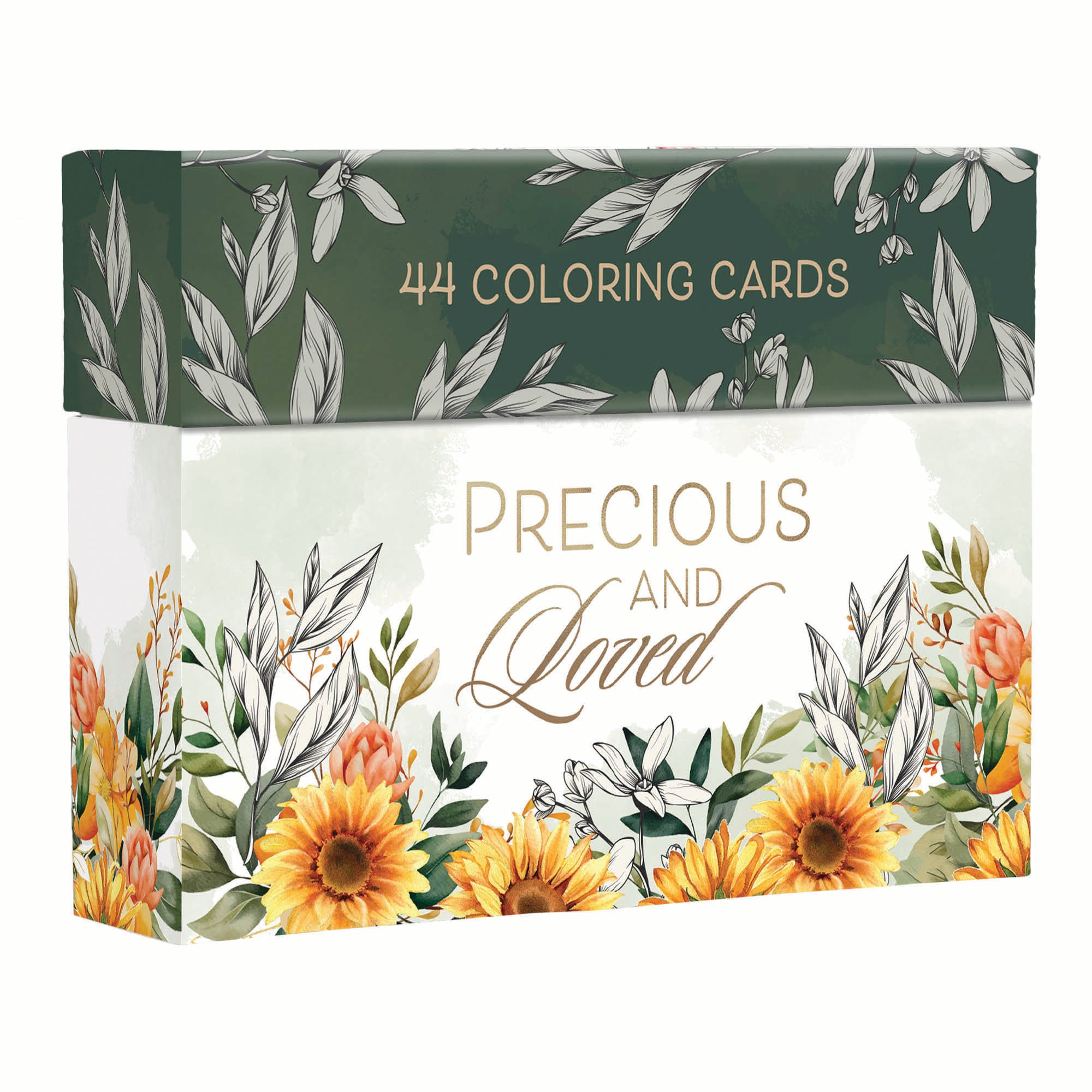 Adult Boxed Coloring Cards: Precious and Loved