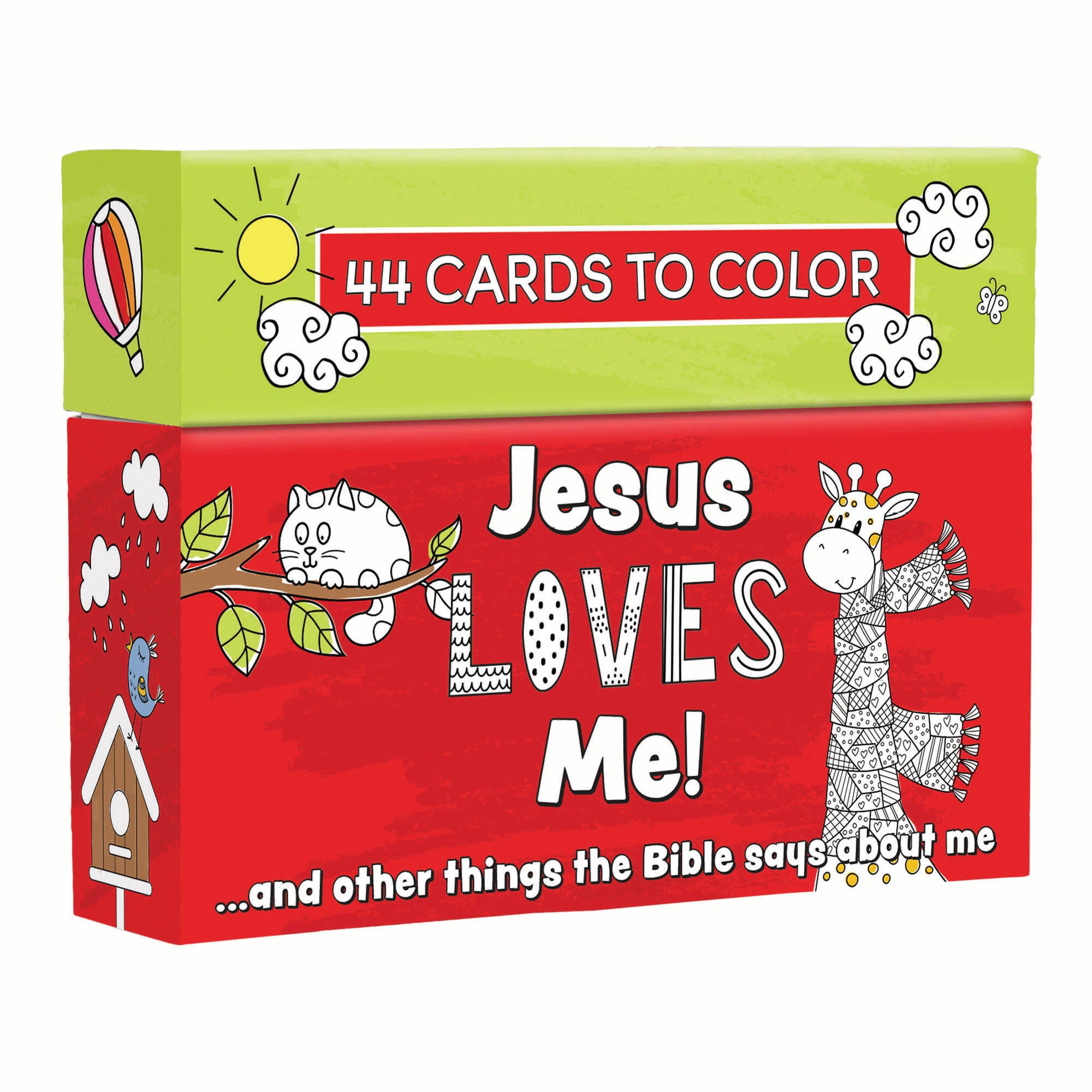 Children's Boxed Coloring Cards: Jesus Loves Me...and other things the Bible says about me