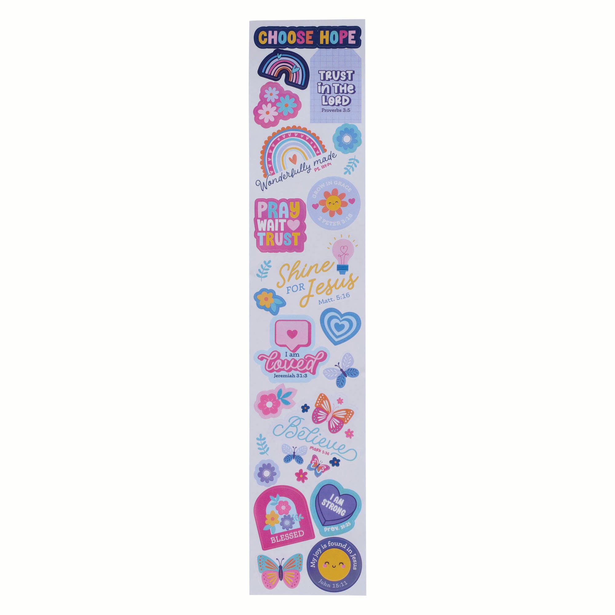 Sticker Roll: Shine for Jesus (Stickers for Girls Collection) 200+ mini stickers