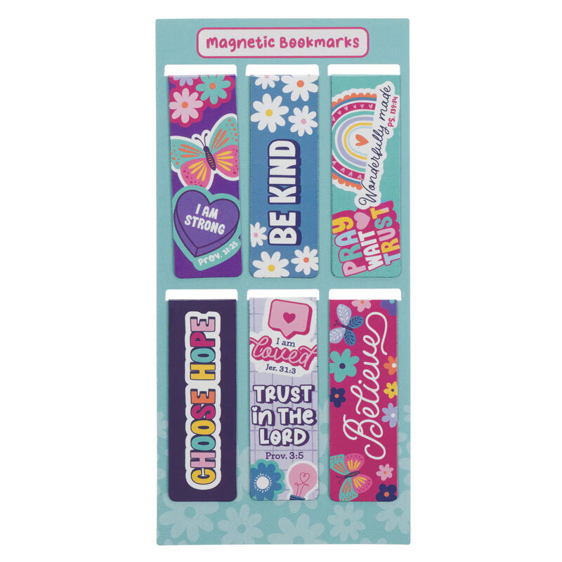 Magnetic Bookmark (Set or 6): Shine for Jesus (Stickers for Girls Collection)