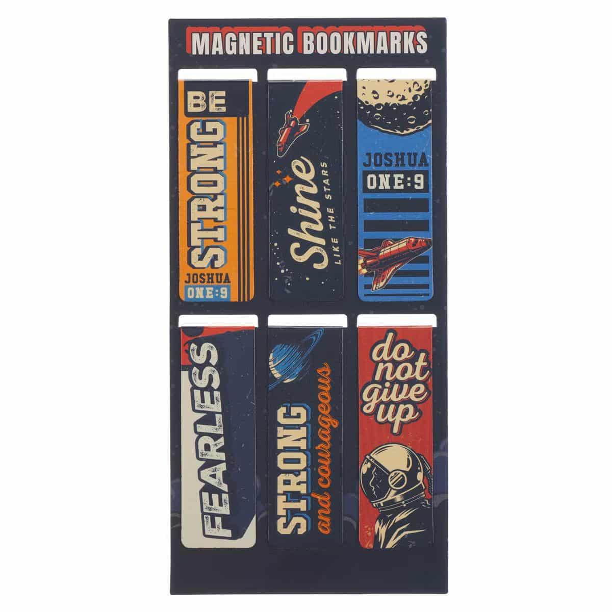 Magnetic Bookmark (Set or 6): Be Brave, Space Collection
