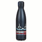 Water Bottle, Stainless Steel (503 ml): Strong and Courageous, Josh. 1:9; Navy (Be Brave, Space Collection)