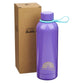 Water Bottle, Stainless Steel (503 ml): Wonderfully Made, Psalm 139:14, purple, includes 15+ sticker sheet, Shine for Jesus (Stickers for Girls Collection)