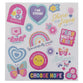 Water Bottle, Stainless Steel (503 ml): Wonderfully Made, Psalm 139:14, purple, includes 15+ sticker sheet, Shine for Jesus (Stickers for Girls Collection)