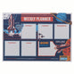Undated Weekly Desktop Diary/Planner: Be Brave, Space Collection