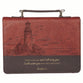 Bible Cover Extra Large: I Will Carry You (Isa. 46:4), Brown (Lighthouse Collection)