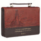 Bible Cover Extra Large: I Will Carry You (Isa. 46:4), Brown (Lighthouse Collection)