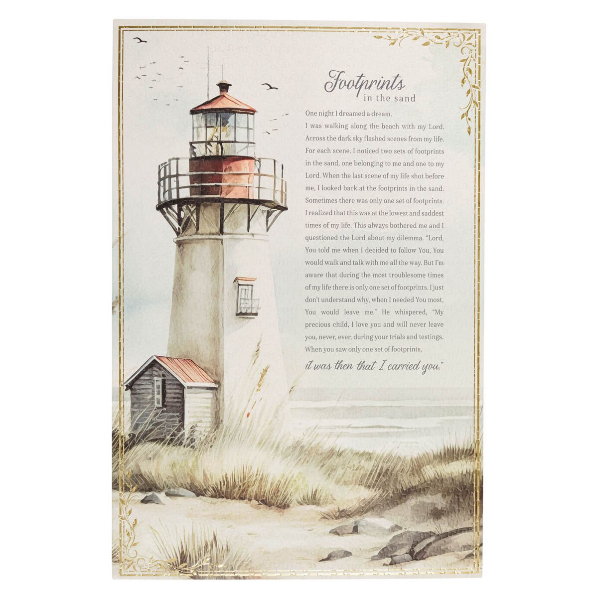 Jigsaw Puzzle (1000 Piece): Footprints (Lighthouse Collection)