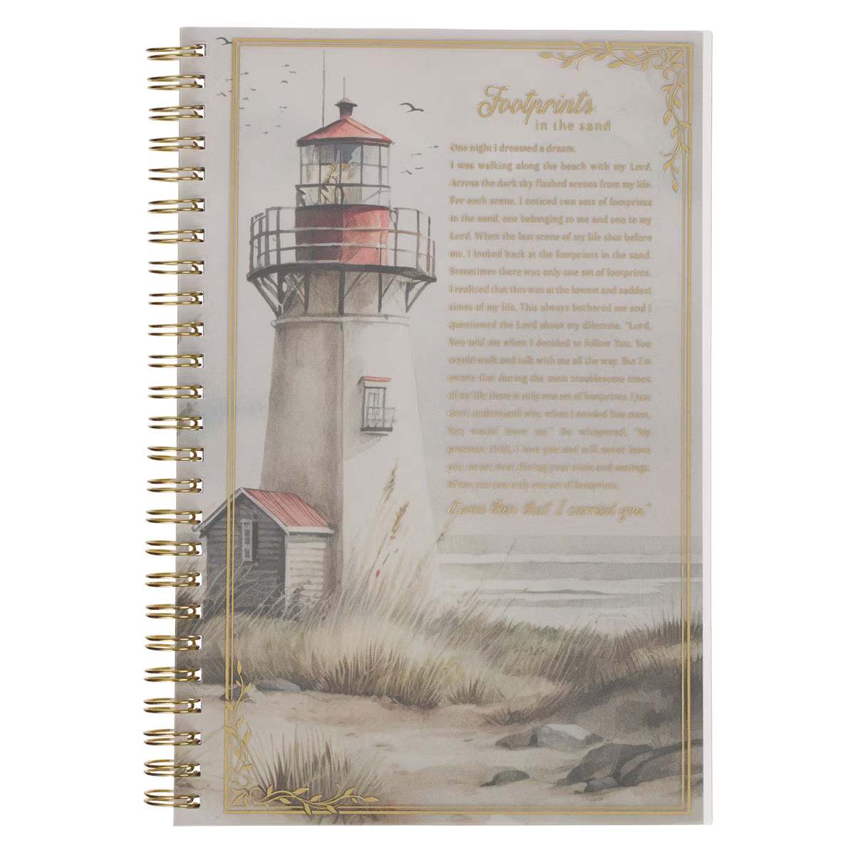 Notebook: Footprints, PVC cover (Lighthouse Collection)