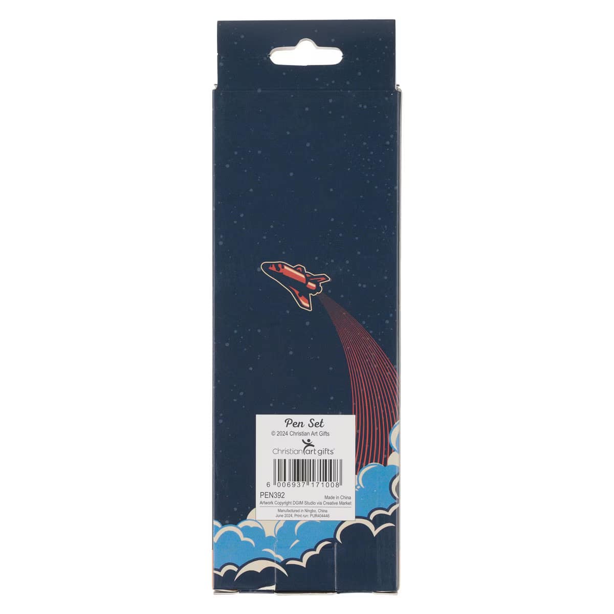 Pens (Set of 5): Retractable, Be Brave, Space Collection
