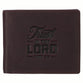 Wallet Leather: Trust in the Lord (Prov. 3:5) Brown, RFID blocking