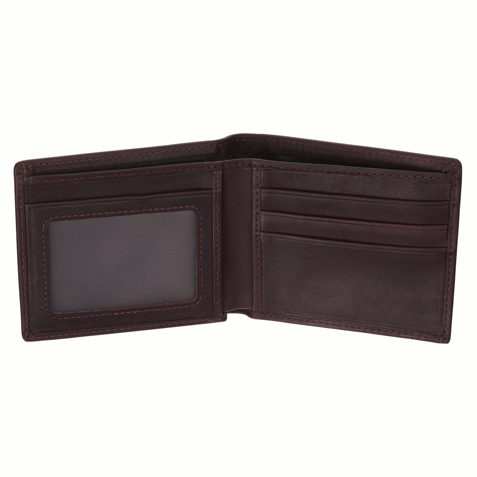 Wallet Leather: Trust in the Lord (Prov. 3:5) Brown, RFID blocking