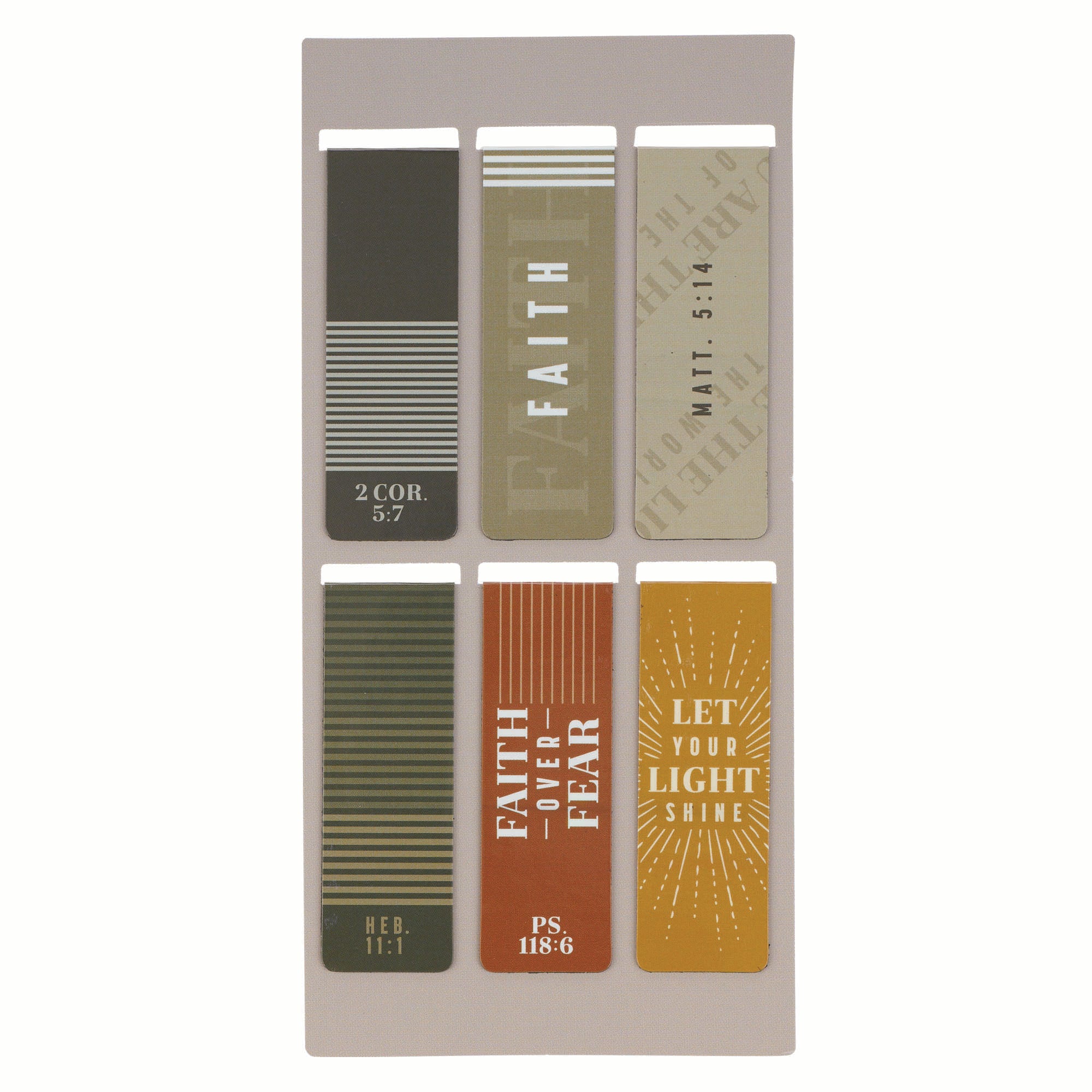 Magnetic Bookmark Set: Faith over Fear