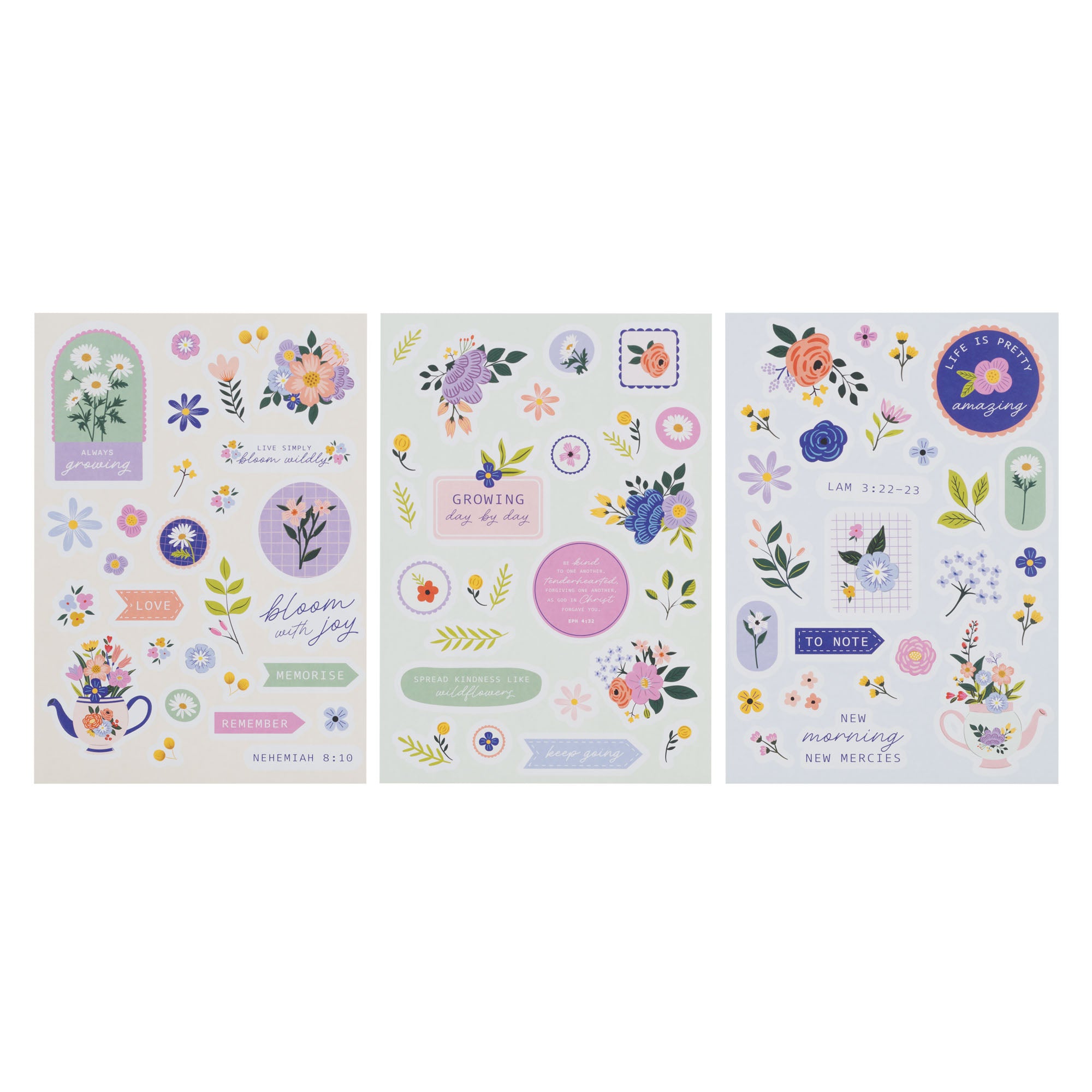 Sticker Sheets: Creative by Design (3 Sheets) Floral