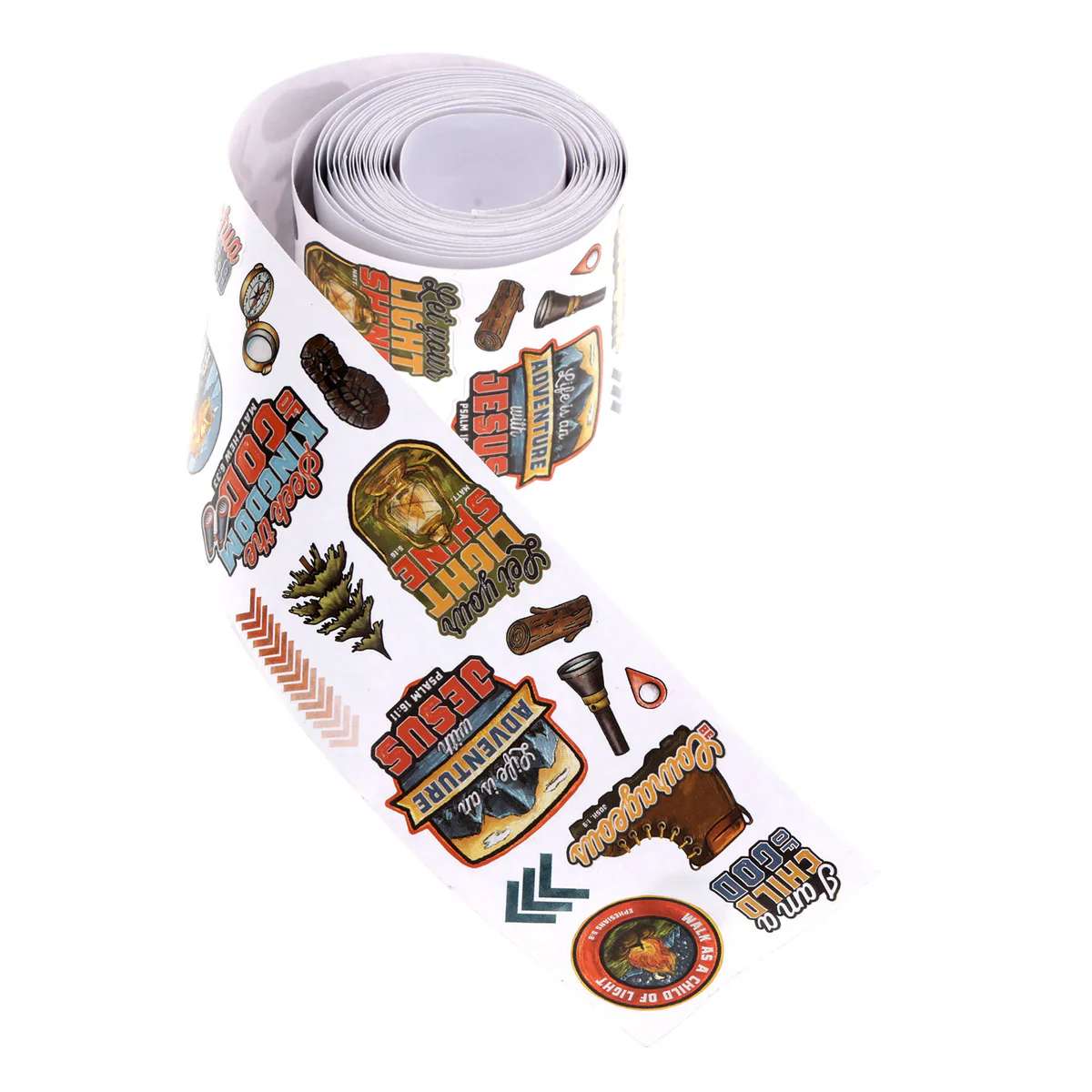 Sticker Roll: Variety of more than 200 self-adhesive stickers (Boy's Adventure with Jesus Blue Trail Collection)