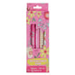 Pens (5 pack, Retracable): Blue Ink, Ballpoint (Girl's Pink Sprinkled with Joy Collection)
