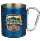 Camp Style Travel Mug, Stainless Steel (266ml): Blue/Silver, Glow in the Dark (Boy's Adventure with Jesus Blue Trail Collection)