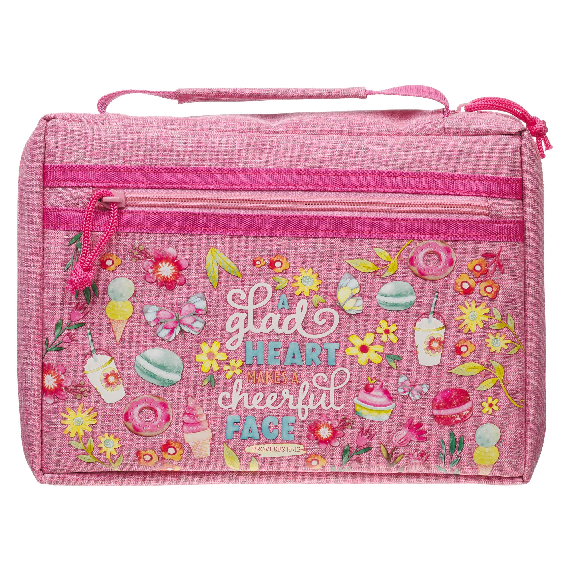 Bible Cover Small (Girl's Pink Sprinkled with Joy Collection)