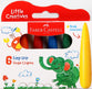 Faber-Castell Little Creatives Easy Grip Finger Crayons Pack of 6