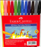 Faber-Castell Fibre-Tip Colour Markers Wallet of 12