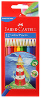 Faber-Castell Full Length Hex Colour Pencils Set of 12