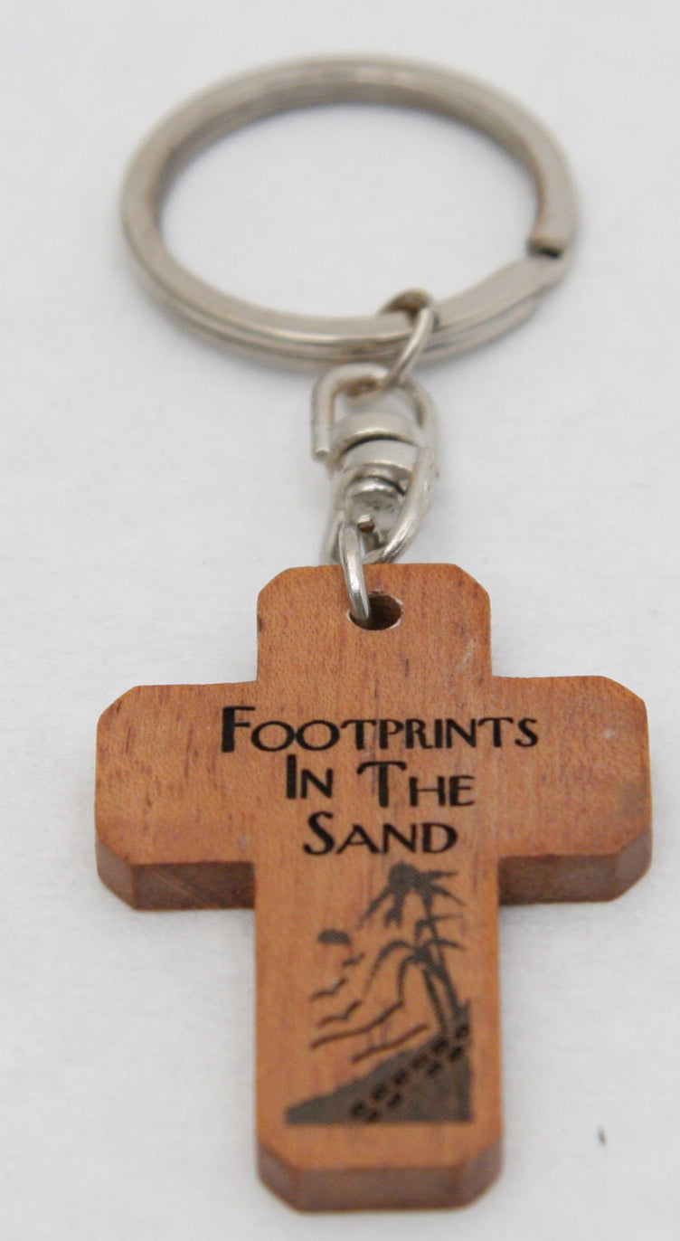 Cross Keyring: Footprints in the Sand (Mahogany)