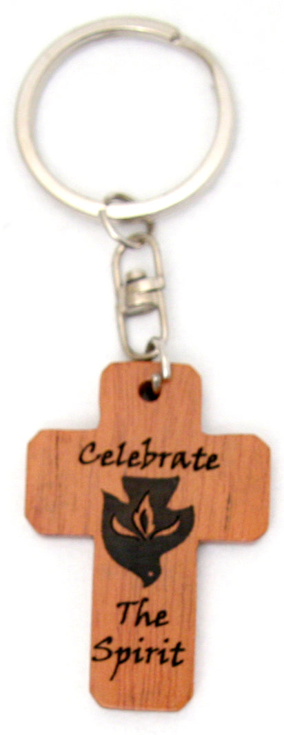 Cross Keyring: Celebrate the Spirit (Mahogany)