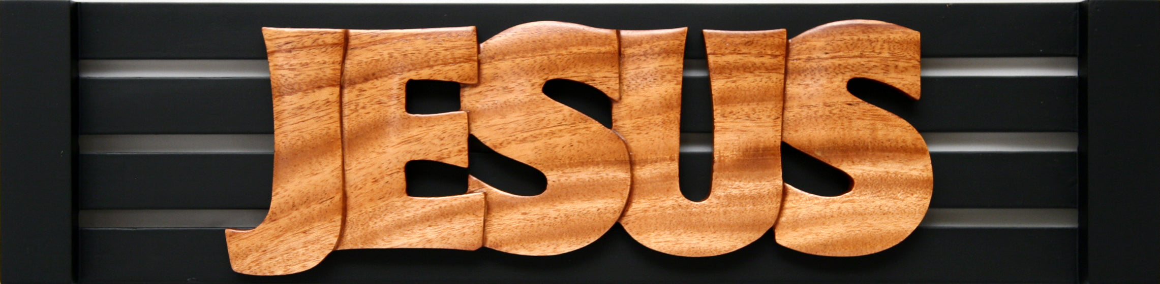 Carved Plaque: Jesus (Mahogany)