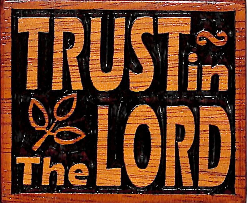 Magnet: Trust in the Lord