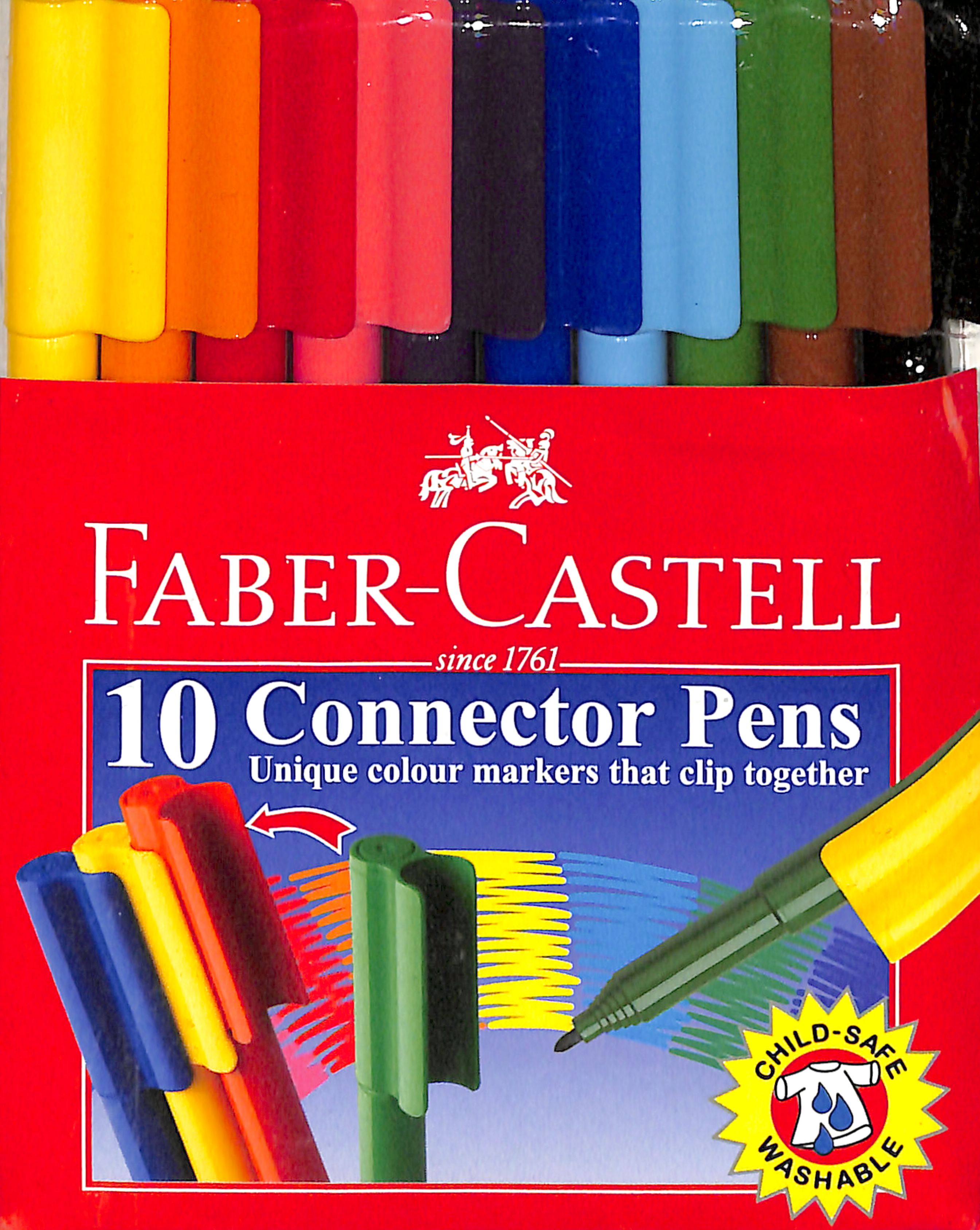 Faber-Castell Connector Pens Markers Wallet of 10