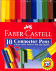 Faber-Castell Connector Pens Markers Wallet of 10