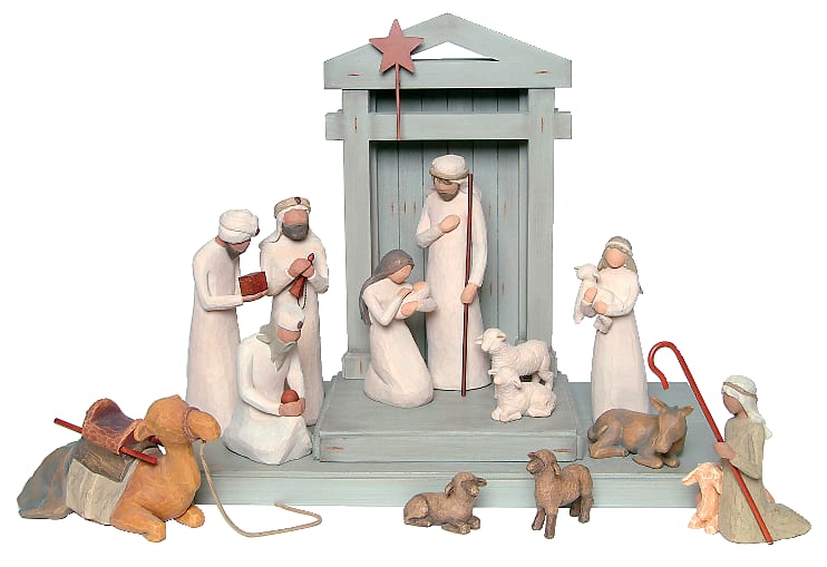 Willow Tree Nativity Set Including Creche