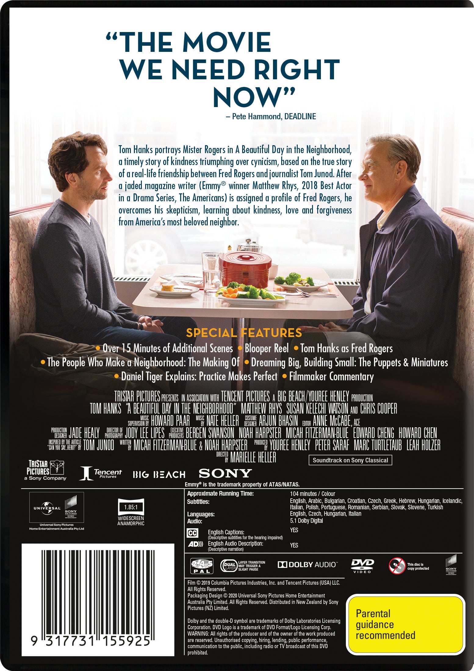 A Beautiful Day in the Neighborhood, DVD