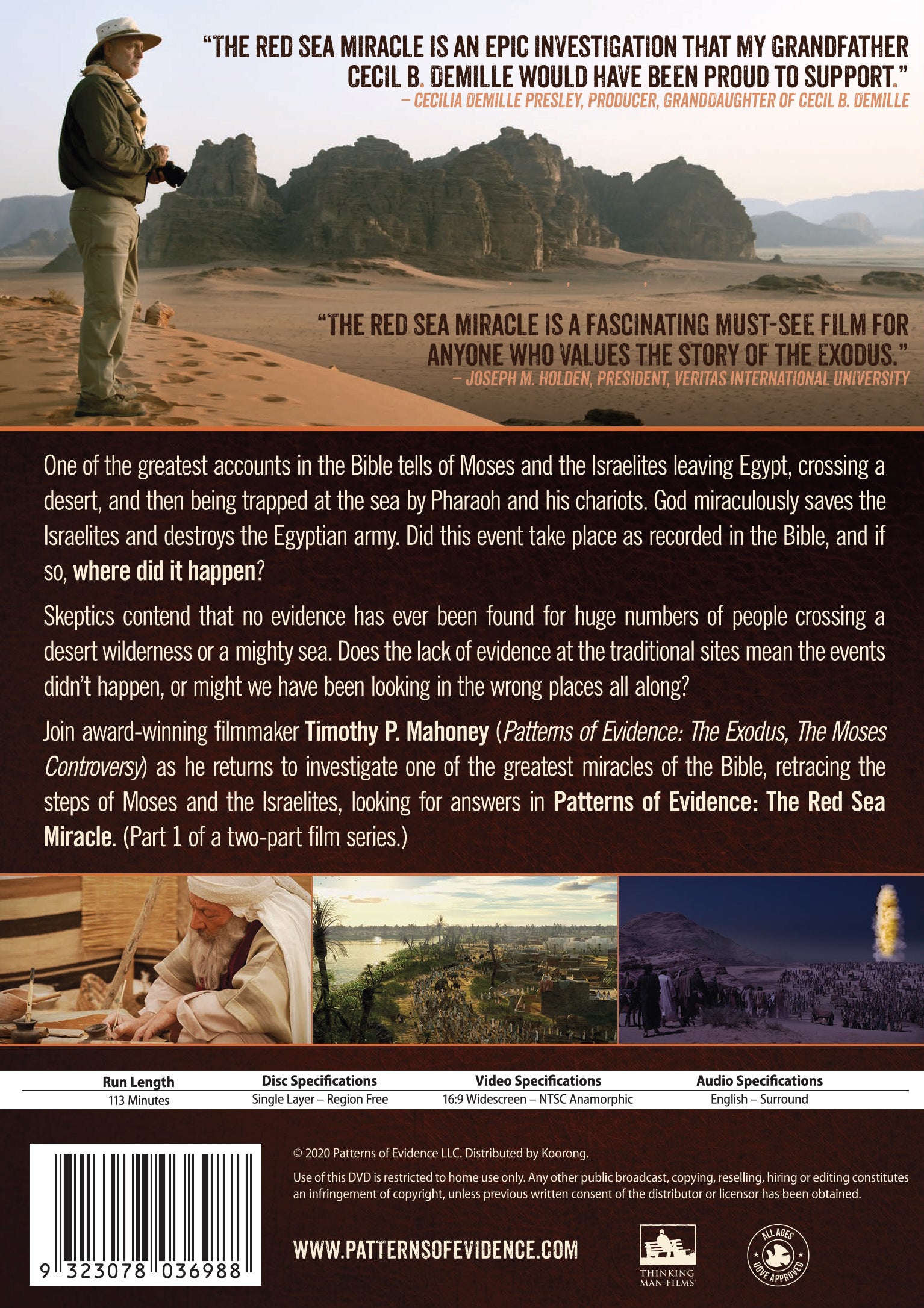 Patterns of Evidence: The Red Sea Miracle, DVD