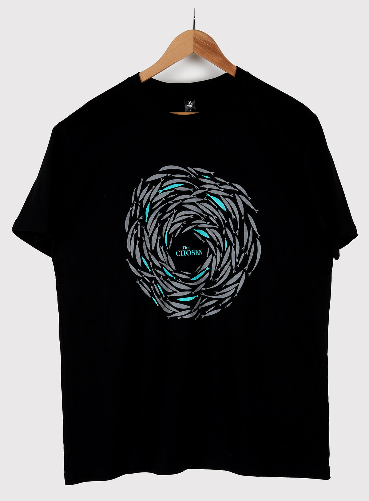 Against the Current Tee, Small, Adult, Black