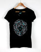 Against the Current Tee, Xsmall, V Neck, Black