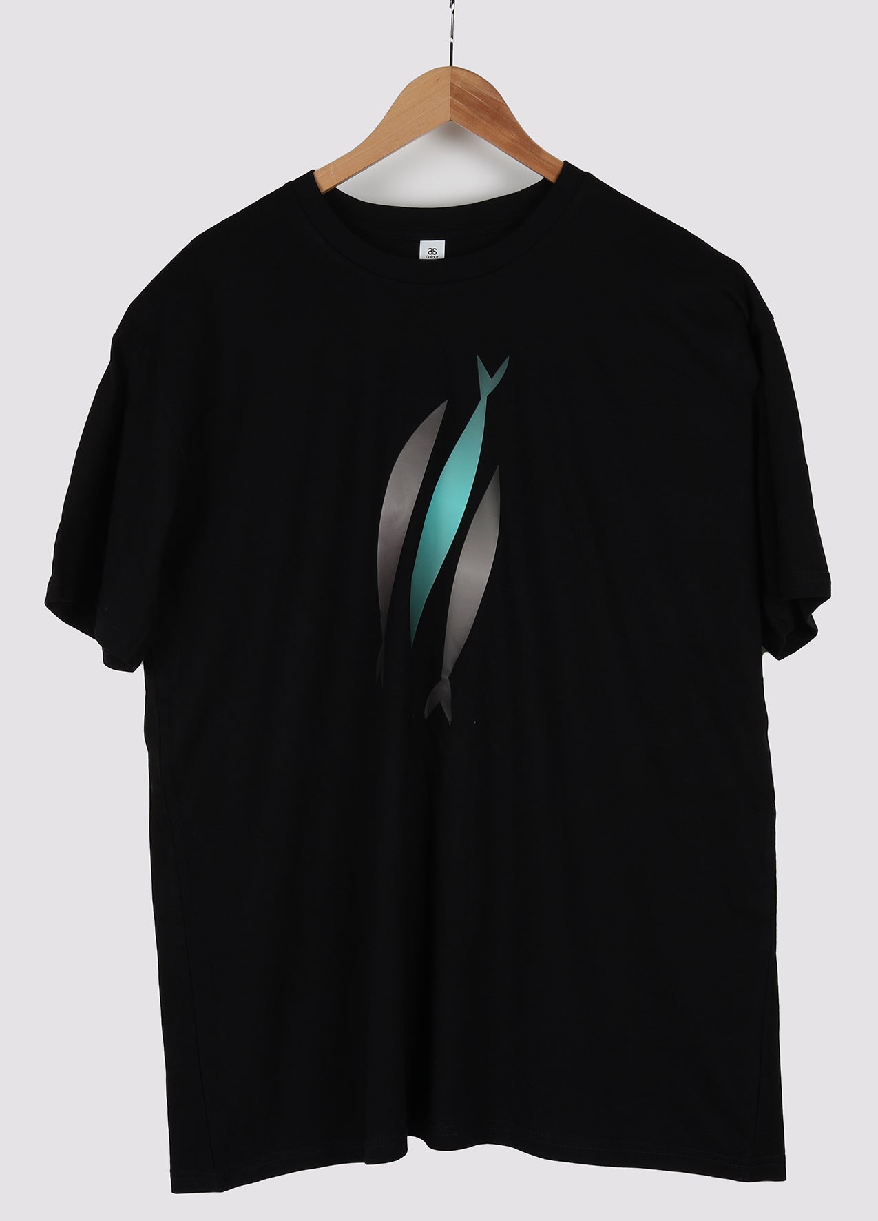 Three Fish Tee, 3xlarge, Black