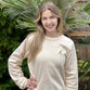 Three Fish Crewneck Sweatshirt, Small, Sand