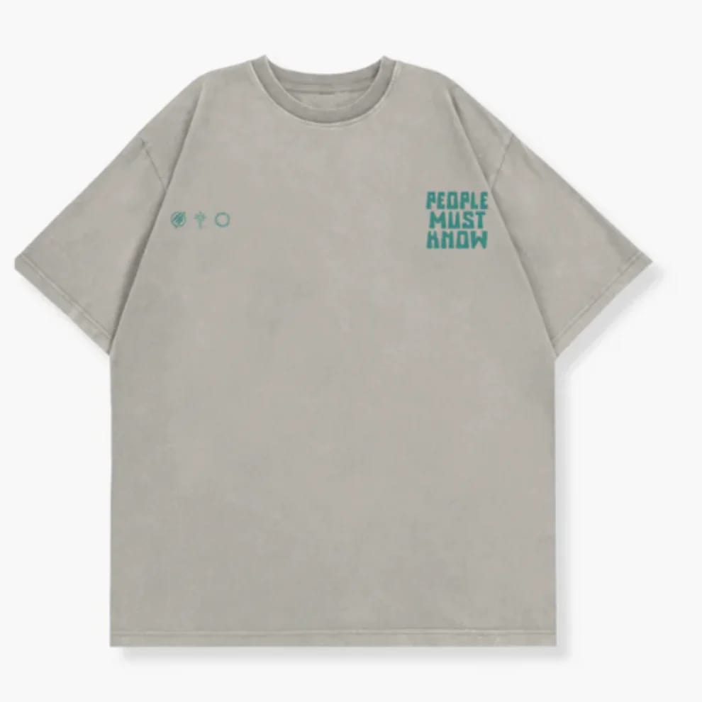 People Must Know, Tee, XLarge, Grey