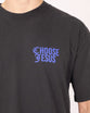 Mens Heavy Faded Tee: Choose Jesus, XXLarge, Blue on Coal